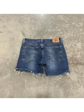 vintage levis 519 distressed jean shorts jorts size 9 womens
